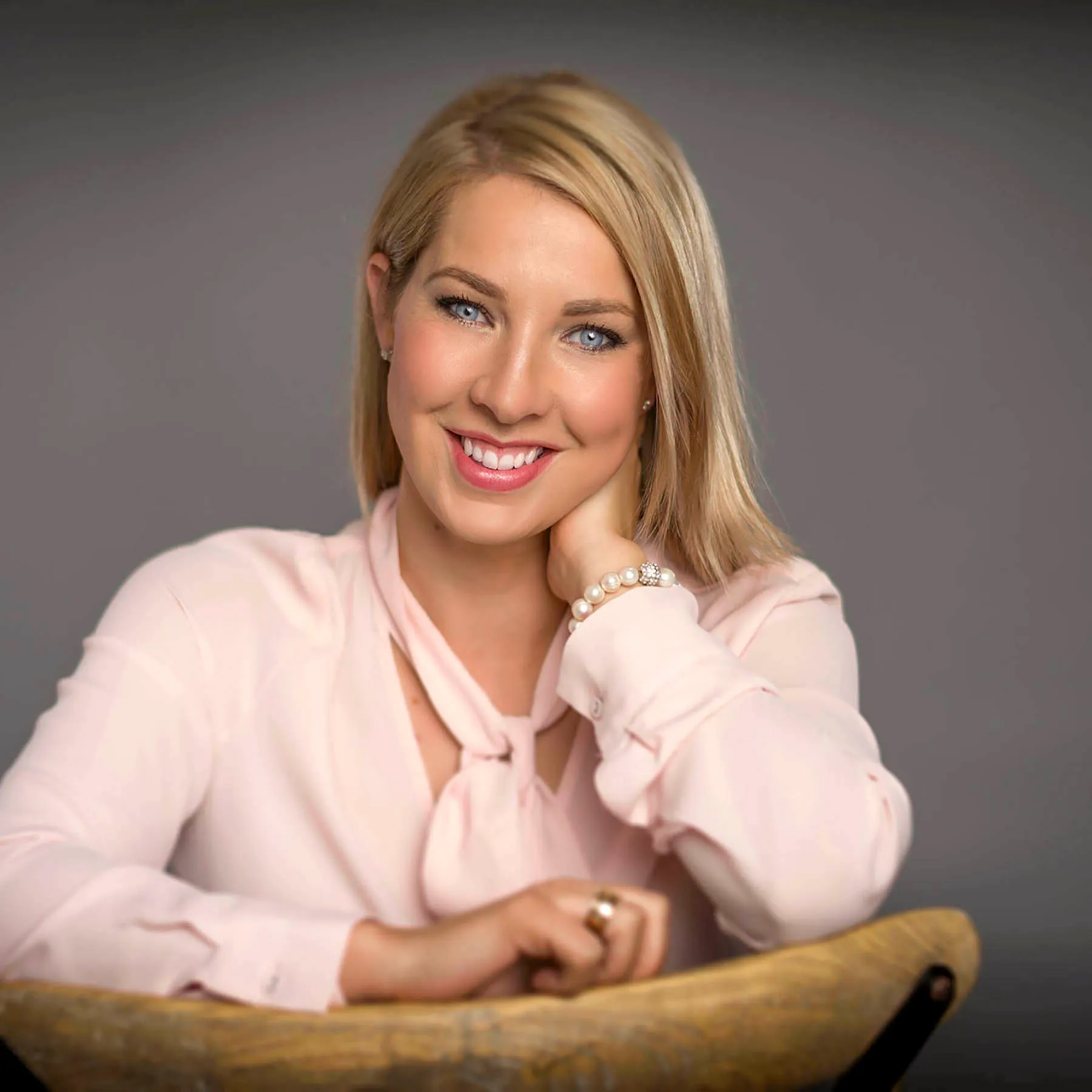 Executive headshot of a Melbourne professional, studio lit